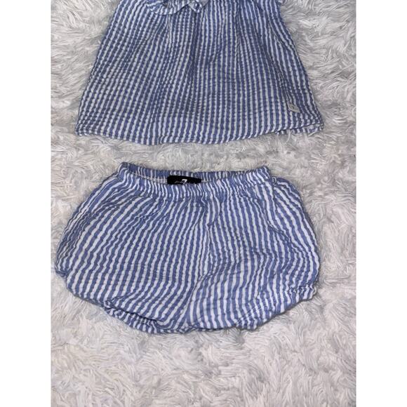 Seven for all Mankind girls sz. 12 mo. 2 pc striped outfit. Adorable - Picture 3 of 7